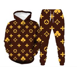 Survêtements pour hommes 3D imprimé à capuche hommes survêtement deux pièces ensemble designer sweat à capuche pantalon de survêtement costume pantalon à capuche de haute qualité Louiseitys confortable sweatsuit hommes