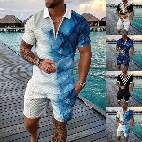 Suelles de canciones para hombres traje de manga corto 3D Shorts Beach Tropical Hawaianss Body Sports Buxedo Boys Outfit para hombres con corbata para