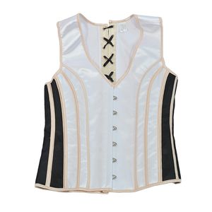 Tracksuits voor heren Aismz ondergoed Slim fit tanktop Shapewear Chest Binder Waistcoat Vest Jacket Steampunk Gothic Corset voor mannen Shapers 230419