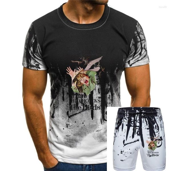 Survêtements pour hommes Alfred Hitchcock The Birds Affiche Rétro Vintage Hipster T-shirt unisexe 1246 Style d'été T-shirt décontracté