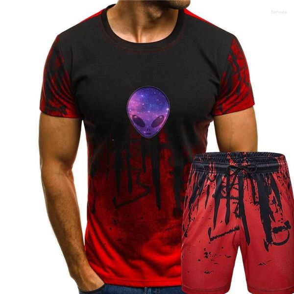 Chándales de hombre Alien bolsillo Logo estampado pecho izquierdo calle moda camiseta Hipster Swag Tumblr marca camiseta hombres