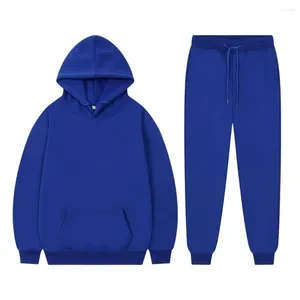 Survêtements pour hommes et femmes blouson à capuche ensembles unisexe ample couleur unie pull décontracté à manches longues deux pièces pantalon de costume