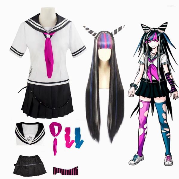 Chándales para hombre Anime Super Dangan Ronpa 2 Danganronpa Ibuki Mioda vestido uniforme disfraz de cosplay