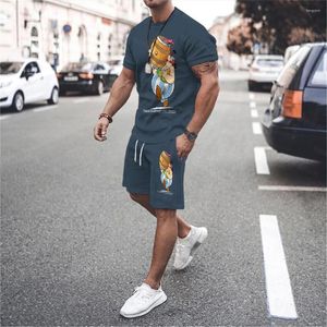 Mannen Trainingspakken Asterix Obelix Deze Zijn Crazy Oversized T-shirt Sets Voor Mannen Kleding Shorts Streetwear 3D Gedrukt Tops shirts