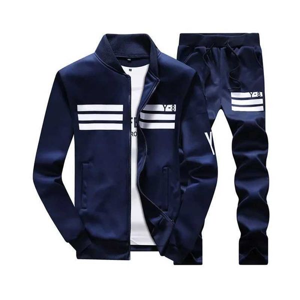 Suisses de survêtement masculines Automne Mens Track and Field Suit Mens Surdimensia Casual Baseball Shirt Set Mens Sportswear Plus Size Jogging Suit plus Sizel2405