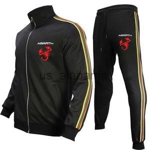 Survêtements pour hommes Automne Nouveau Fitness Jogging Sweat-shirt pour hommes Costume Abarth Veste d'affaires Vêtements pour hommes Costume de sport décontracté pour hommes à la mode x0907