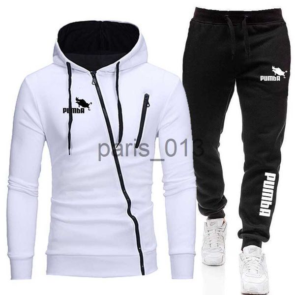 Survêtements pour hommes Automne Hiver Vente chaude Mens Zipper Vestes Tenues Classique Mâle Outdoor Casual Sports Jogging Costume Sweats à capuche et pantalons de survêtement S-4XL x0926