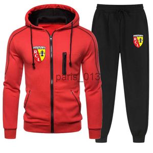 Heren Trainingspakken Herfst Winter Heren Euro Club Rc Lens Sets Rits Hoodies Sport Jasje Casual Sweatshirts Trainingspak Sportkleding + joggingbroek x0926