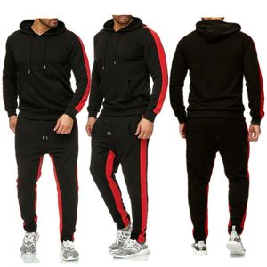 Heren trainingspakken herfst winter sets rits hoodie + broek stukken casual trainingspak mannelijke sportkleding gym merkkleding zweet pak jassen S-3XL