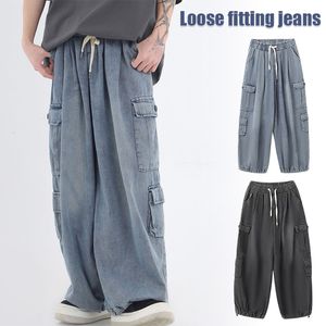 Heren trainingspakken Baggy Jeans Hip Hop Loose Fit 90S Vintage Cargo Broek Mode Dans Skater Skateboard Harajuku Stijl 230818