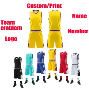 Chándales para hombres Jersey de baloncesto Traje de entrenamiento personalizado Ropa deportiva Ropa para adultos y niños Conjuntos de chalecos deportivos