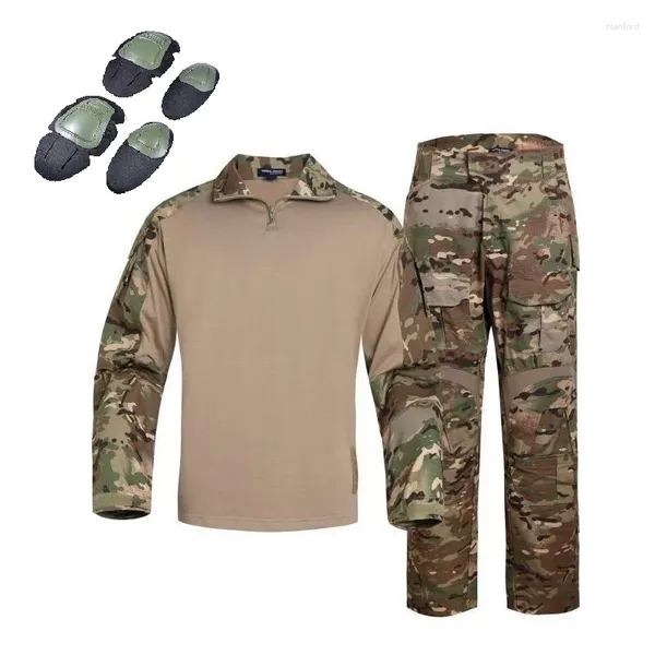 Parcours masculin Multicam Multicam Tactical Gear Combat Shirt Cargo Pantal