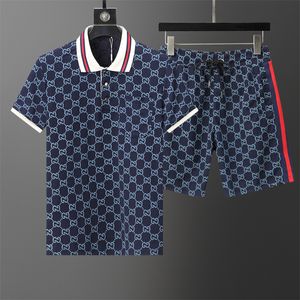 Tracksuits voor heren zwarte zomer heren casual straat korte mouwen t-shirt shorts sportpak tweedelige kleding