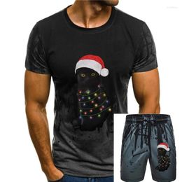 Heren trainingspakken zwarte tshirt kerst licht verjaardag T-shirt cadeau mannen vrouwen kind TShirt cartoon unisex mode