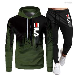 Survêtements pour hommes Marque et costume pour hommes Casual Jogging Sports Wear Sweatshirt Ensembles X0907