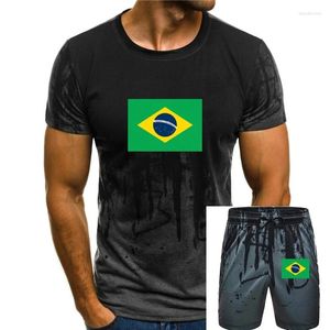 Trainingspakken voor heren met Braziliaanse vlag T-shirt - keuze uit maatkleuren.