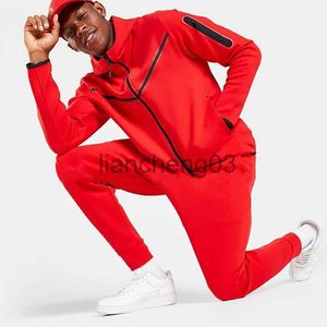 Survêtements pour hommes Buttz Hommes TrackSuits épais coton lourd Tech Sweatsuit Jogging Costume Unisexe Custom Broderie Pantalon de survêtement et sweat à capuche J231023