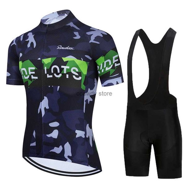 Survêtements pour hommes Camouflage Maillot de cyclisme Ensemble 2023 Équipe d'été Bicyc Vêtements Vêtements de vélo Sports de montagne SuitH2421