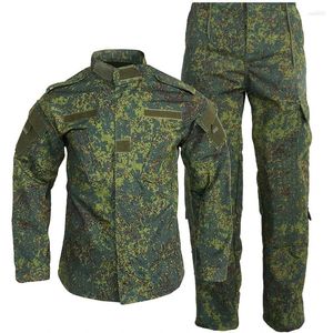 Survêtements pour hommes Camouflage Ensembles tactiques Hommes Uniforme d'entraînement militaire Combat en plein air 2 pièces Costume de travail Costume Sing Pockets Vêtements