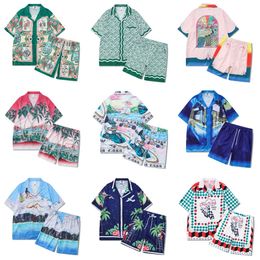 Heren Trainingspakken CASA Multi Versies Patroon Afdrukken Hawaii Stijl Strand Mannen 1 1 Korte Set Hip Hop Casual Shirts Shortpant Vrouwen Pak 230306