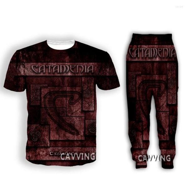 Survêtements pour hommes Catamenia Band 3D Imprimer T-shirt décontracté Pantalon Pantalon de jogging Costume Vêtements Femmes / Ensembles