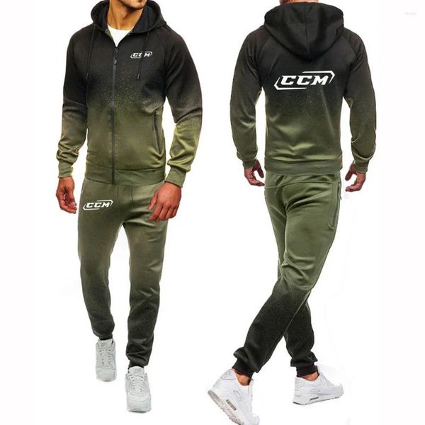 Saisies de survêtement masculines CCM 2024 Spring Automne Sweat à capuche Papant de survêtement HARAJUKU Vestes USSS Russie Sports Contrôment confortable