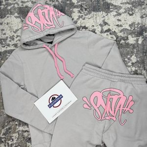 Chándales para hombres Ropa para hombres Sudadera con capucha Pantalones de chándal Traje Synaworld Y2K Chándal Mujeres Conjunto de 2 piezas HipHop Casual Carta Imprimir Ropa Para