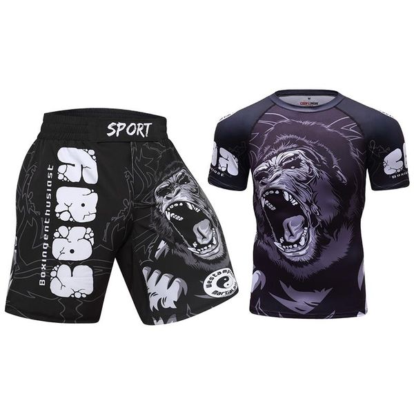 Survêtements pour hommes Cody Compression Shorts MMA personnalisés Ensemble de quantité uniforme Logo Sportswear Rashguard Design Two PieceMen's