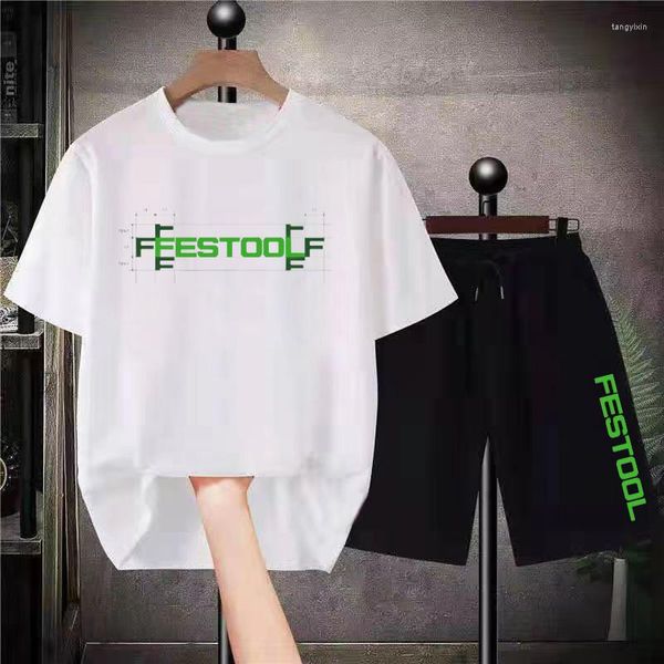 Survêtements pour hommes Cool Black Short Sets Femmes Hommes Designer Vêtements Pur Coton D'été Respirant T-shirt Shorts Coréen Surdimensionné Streetwear