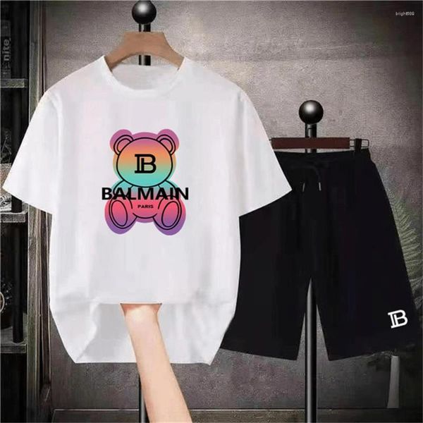 Survêtements pour hommes Couple's Money Femmes T-shirts Set Qualité Shorts Survêtement 2 pièces Tenues Mode Imprimer Été Homme Vêtements Streetwear