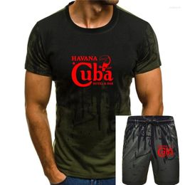 Survêtements pour hommes Cuba T-shirt Vintage Havana Bar El Pub Che Guevara Ernest Hemingway Hommes Femmes Anniversaire Cadeau Tee