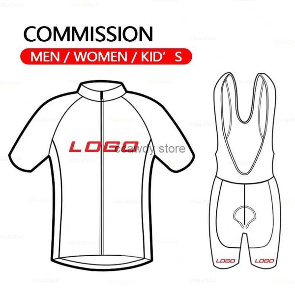 Chándales para hombres Ropa de ciclismo personalizada 2024 Mujeres / Hombres Equipo de bicicleta Jerseys de montaña Conjunto de verano Diseño personalizado uniformeH24126