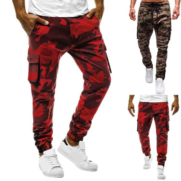 Survêtements pour hommes Mignon Blanc Hommes Camouflage Poche Salopette Casual Poche Sport Travail Pantalon Pantalon Pantalon 13 Maison 221122