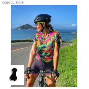 Trajes para hombres Ciclismo Jersey Sets 2021 Sublimación de alta calidad Pro Uniforme de mujer Equipo personalizado Ciclista Mujeres Bike Racing Triatlón Mono SetsH24122