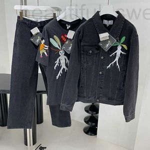 Trainingspakken voor heren Designer Herenparen Geborduurde Mandragora-motieven Suna Fujita-collectie Truckjack in gewassen denim Heren T-shirt Jeans Hoodie Sport Vrije tijd 3WR0