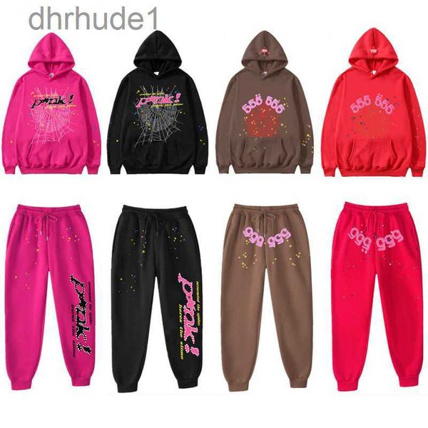 Survêtements pour hommes Designer Mens Survêtement Sweat-shirt de luxe Spider 555 Mode Sweatsuit Man Sp5der Young Thug 555555 Pull Pink Femme Track Suit VN1M
