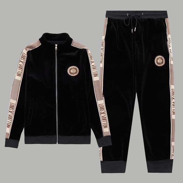 Survêtements pour hommes Designer Mens TrackSuit Luxe Hommes Sweatsuits à manches longues Classic Fashion Pocket Running Casual Man Vêtements Tenues Pantalon Veste Deux Pièces # 064