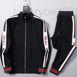 Tracksuits voor heren ontwerper Roman Cotton Cotton Casual Sports Suit mode tweedelig teamkit grote trend jqno