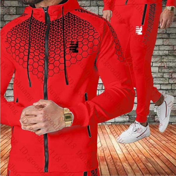 Chándales para hombres Diseñador Sudor Marca Deportes Ropa deportiva Cremallera con capucha y pantalones de basculador Trajes Jersey de baloncesto Conjuntos Traje deportivo S-3XL 0qke