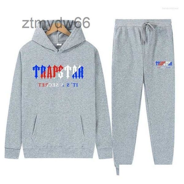 Chándales para hombres Diseñador Chándal Trapstar Marca Impreso Ropa deportiva Hombres Ropa de invierno Cálido Dos piezas Conjunto Sudadera con capucha suelta Sweatshir DHLPI V1MS