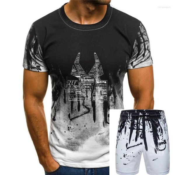 Survêtements pour hommes Die Antwoord Yolandi Visser Rap Rave Zef Aphex Black Men T-shirt imprimé 012023