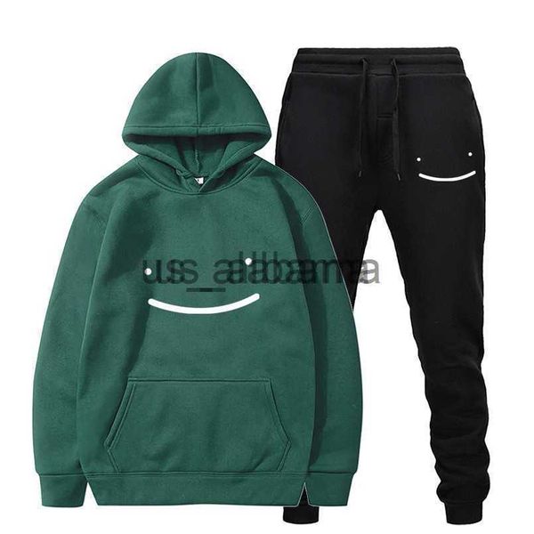 Survêtements pour hommes Dream Merch Two Piece Set Femmes / Hommes Sweats à capuche + Pantalon long Pull Unisexe Harajuku Costume Dream Merch garçon à capuche vêtements surdimensionnés x0907