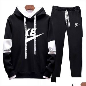 Heren trainingspakken Dunk Designers Kleding 2022 Winter Merk Trainingspakken Heren Sets Plevier Joggingbroek Luxe Fitness Hardlooppakken S Dhhxs