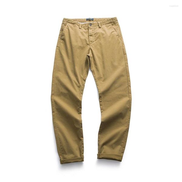 Survêtements pour hommes Elmsk 2023 Automne Pantalons décontractés Couleur unie Texture simple Tube droit Mode coréenne Coton Business