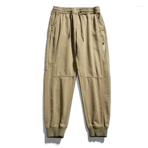 Survêtements pour hommes Elmsk Workwear Pantalon Printemps / Été Élastique Lâche Confortable Casual Japonais Vintage Mode Cordon