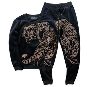 Tracksuits voor heren geborduurde hoodies verkopen twee sets mode sportkleding merk kleding broekpak pak strassmen's