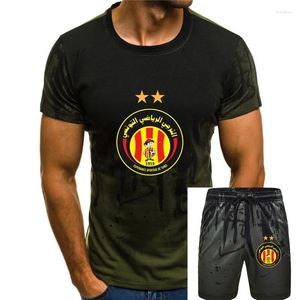 Chándales para hombres Esperance de Tunis Est T Shirt Hombres Diseño Manga corta Cuello redondo Natural Suelto Transpirable Estilo de verano Camiseta formal