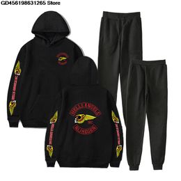 Chándales para hombres Moda Nijmegen Vintage Angel Sudadera con capucha Traje Conjunto de dos piezas Motocicleta Casual Jersey Hip Hop Pantalones Menwomen Ropa 230823