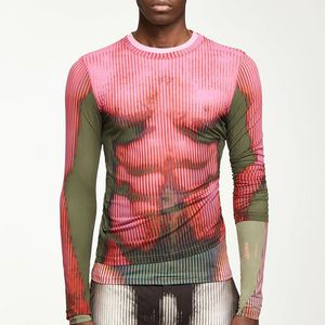Survêtements pour hommes Mode Tie Dyed Pull 2023 Printemps Automne Manches longues O Cou T-shirt Pour Hommes Casual Slim Fit Personnalité Tendance Tops 230322