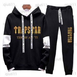 Tracksuits voor heren Fashion Tracksuit Men Women Women Long Sleeve Hoodie Sports Pants Set Pullover Hooded Sweatshirt Tops en Jogging Pants Casual Outfit T230321